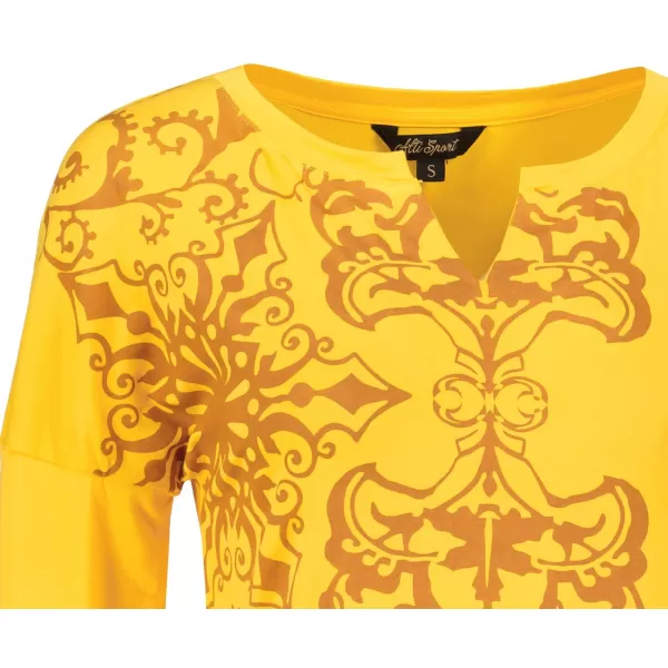  Tricou pentru femei ALTISPORT BLANCH GALBEN 