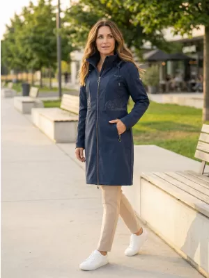 Palton softshell dama KIXMI RITA ALBASTRU INCHIS