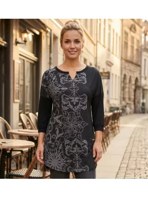Tricou pentru femei ALTISPORT BLANCH NEGRU