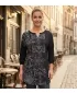 Tricou pentru femei ALTISPORT BLANCH NEGRU