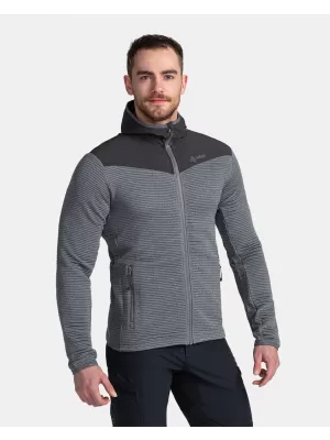 Hanorac pentru bărbați din fleece KILPI TANALI-M TM0202KI GRI ÎNCHIS