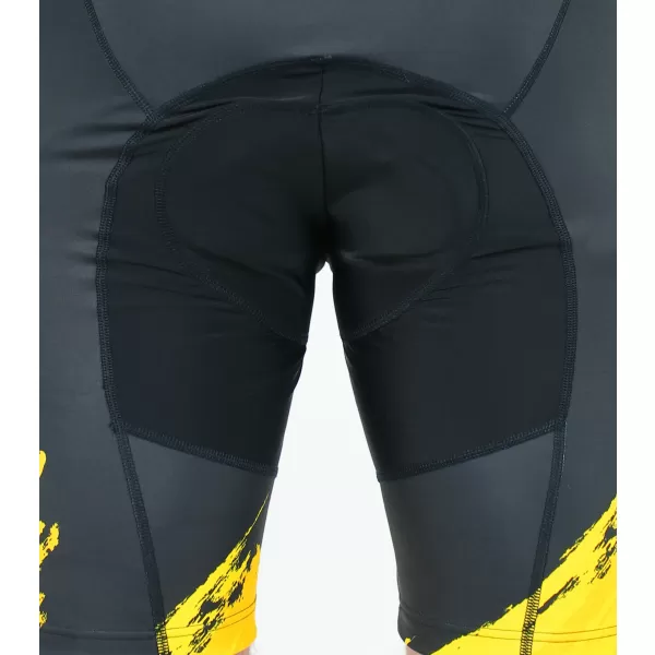  Pantaloni scurți premium pentru ciclism pentru bărbați ALTISPORT SWE/ALM01S13 GALBEN 