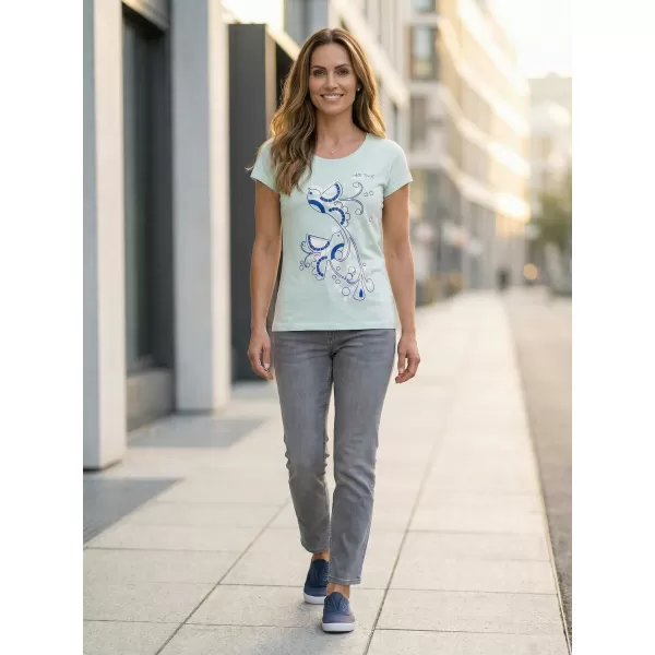  Tricou pentru femei ALTISPORT ALW179122 ALBASTRU ÎNGHEȚ 