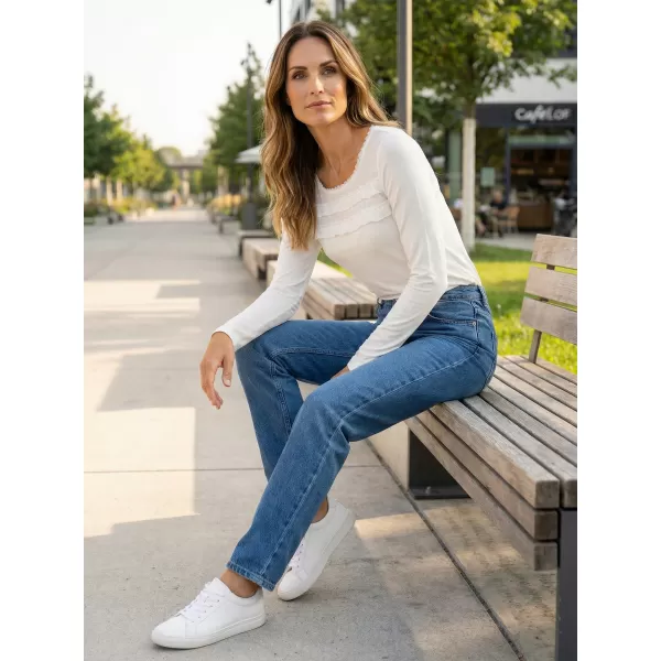  Tricou pentru femei KIXMI RACHEL ALB 