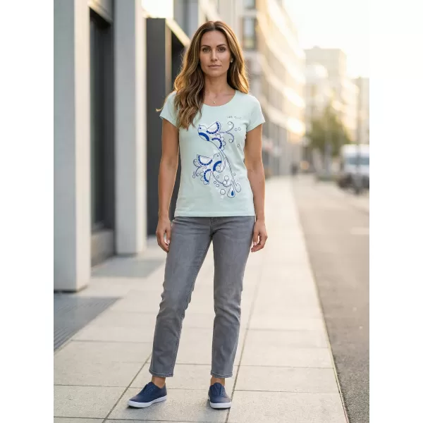  Tricou pentru femei ALTISPORT ALW179122 ALBASTRU ÎNGHEȚ 