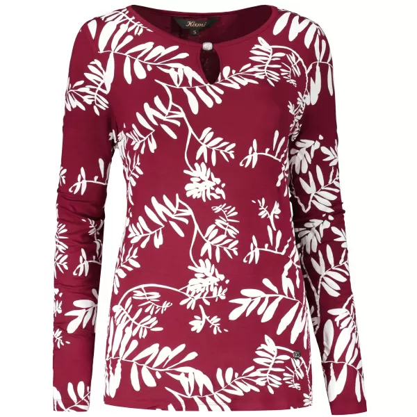 Tricou pentru femei KIXMI ROAN BURGUNDIA 