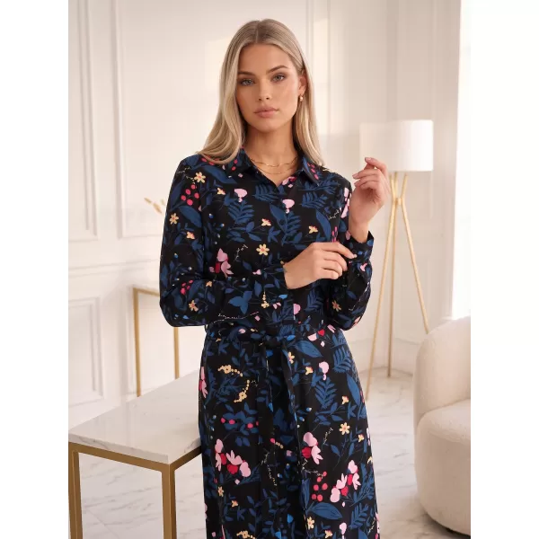  Rochie cămașă de damă KIXMI ROSITA NEGRU 