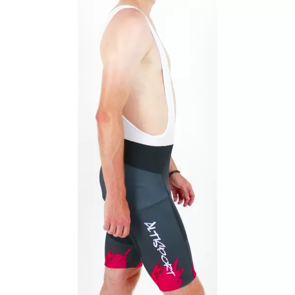  Pantaloni scurți premium pentru ciclism pentru bărbați ALTISPORT SWE/ALM01S13 ROȘU 