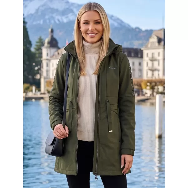  Palton softshell dama KIXMI RHODIE MILITAR 