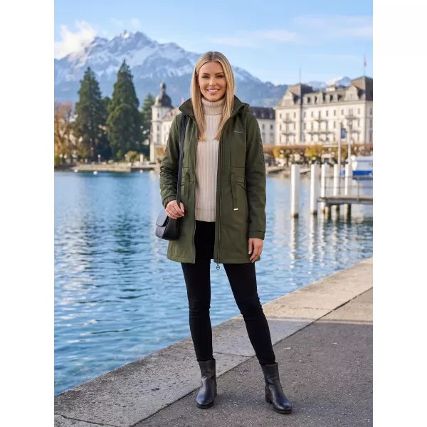  Palton softshell dama KIXMI RHODIE MILITAR 