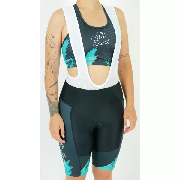  Pantaloni scurți premium pentru ciclism pentru femei ALTISPORT SWE/ALW01S14 TURCOAZ 