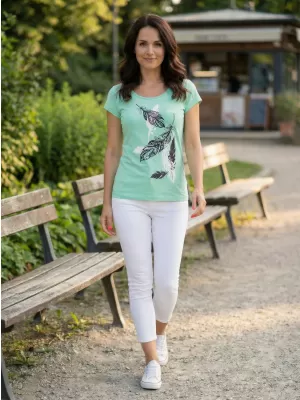 Tricou pentru femei ALTISPORT ALW178122 MENTĂ