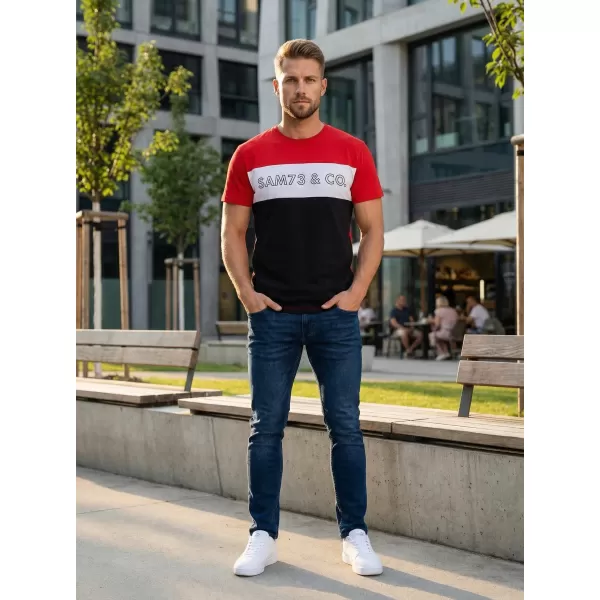  Tricou pentru bărbați SAM 73 SEAMUS MT 828 ROŞU 