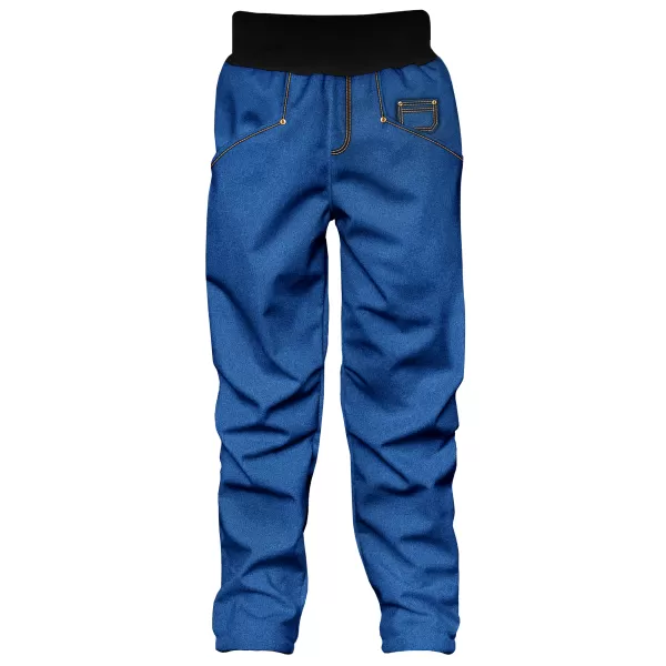  Pantaloni softshell pentru copii WAMU DŽÍNY BLUGI 