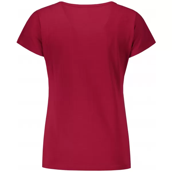  Tricou pentru femei KIXMI ROSIE BURGUNDIA 