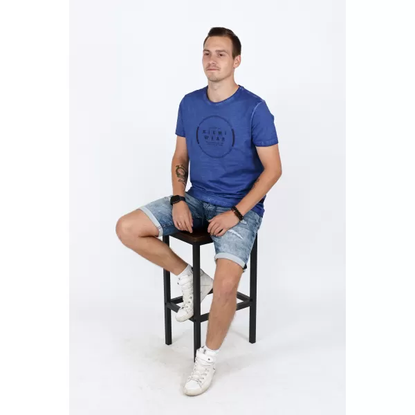  Tricou pentru bărbați KIXMI RAY ALBASTRU 