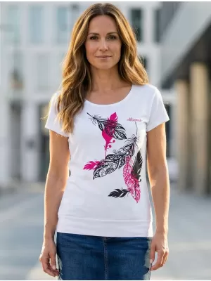 Tricou pentru femei ALTISPORT ALW178120 ALB