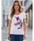 Tricou pentru femei ALTISPORT ALW178120 ALB