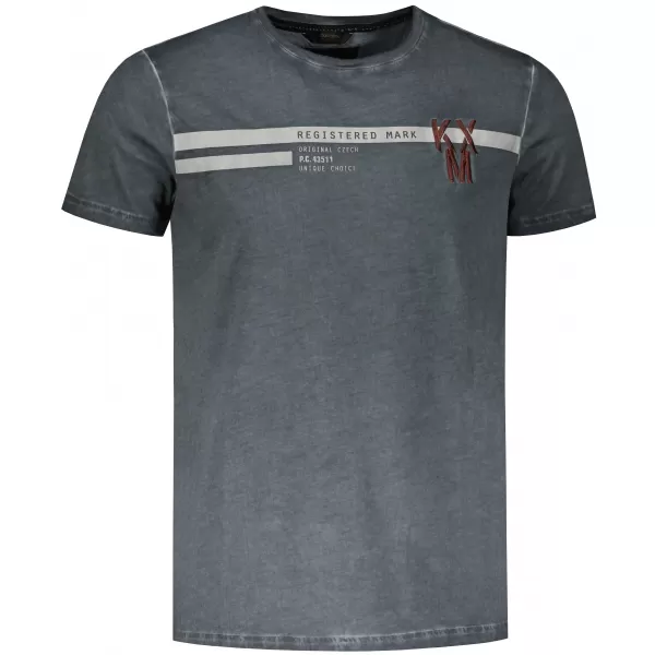  Tricou pentru bărbați KIXMI RICKY GRI INCHIS 