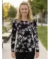 Tricou pentru femei KIXMI ROAN NEGRU