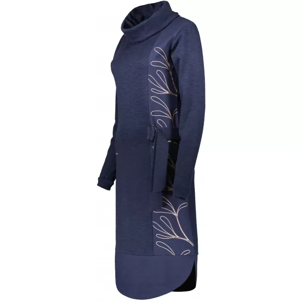  Rochie hanorac de dama KIXMI RENIE ALBASTRU INCHIS 