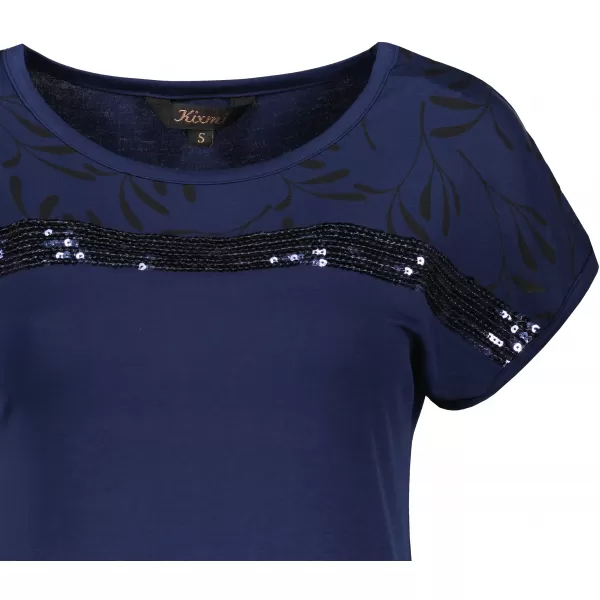  Tricou pentru femei KIXMI ROSELLA ALBASTRU INCHIS 