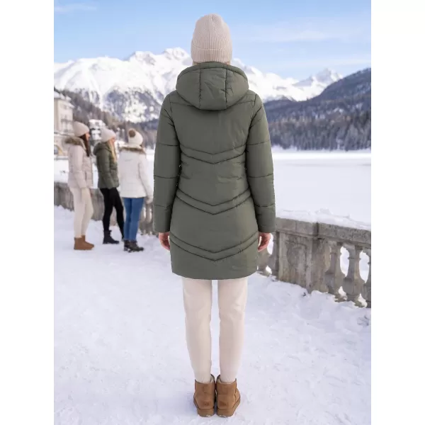 Palton de femei ALTISPORT JUCA LCTB215 VERDE 