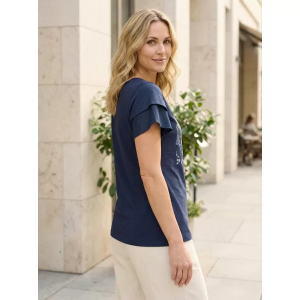  Tricou pentru femei KIXMI RIANNA ALBASTRU INCHIS 