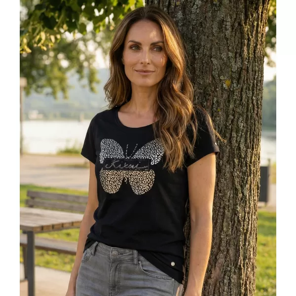  Tricou pentru femei KIXMI ROSIE NEGRU 