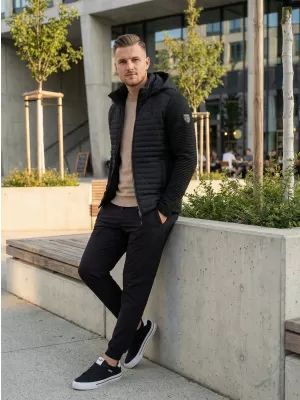 Jachetă softshell pentru bărbați KIXMI RAFAEL NEGRU
