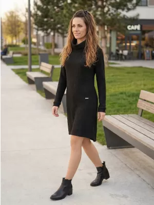 Rochie hanorac de dama KIXMI RIVA NEGRU