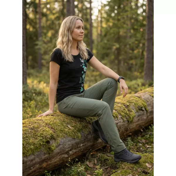  Tricou pentru femei ALTISPORT ALW175122 NEGRU ȘI ALBASTRU 