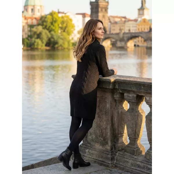  Pulover lung de dama ALTISPORT BELLA NEGRU 