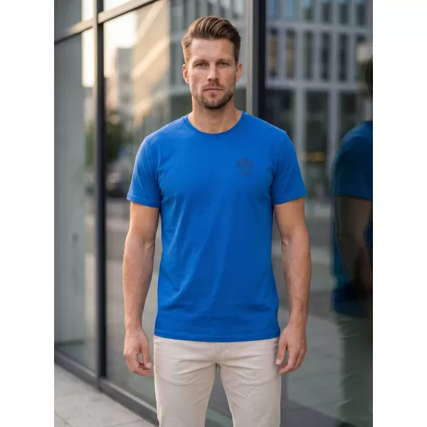 Tricou pentru bărbați SAM 73 DIEGO MT 827 ALBASTRU STRĂLUCITOR 