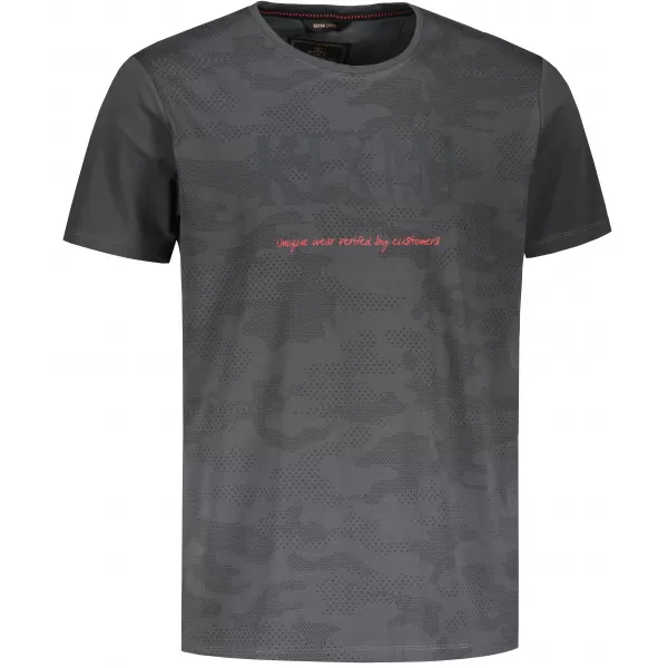  Tricou pentru bărbați KIXMI RADLY GRI INCHIS 