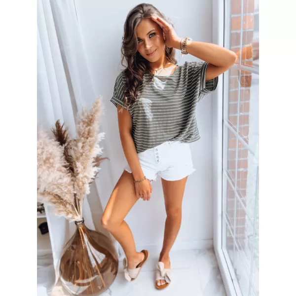  Pantaloni scurți pentru doamne DSTREET CREMIS SY0311 ALB 