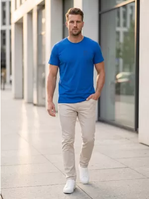 Tricou pentru bărbați SAM 73 DIEGO MT 827 ALBASTRU STRĂLUCITOR