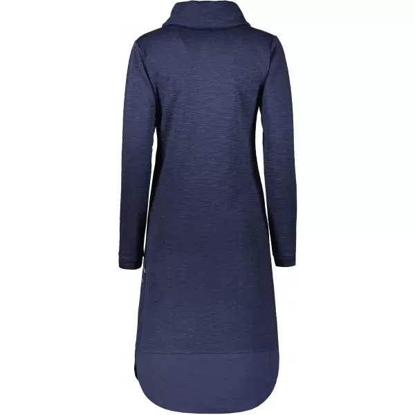  Rochie hanorac de dama KIXMI RENIE ALBASTRU INCHIS 