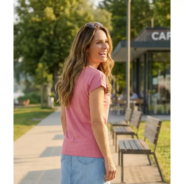  Tricou pentru femei KIXMI ROSELLA ROZ ÎNCHIS 