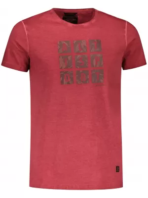 Tricou pentru bărbați ALTISPORT BARRY BURGUNDIA