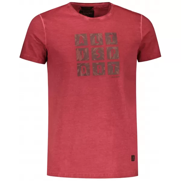  Tricou pentru bărbați ALTISPORT BARRY BURGUNDIA 