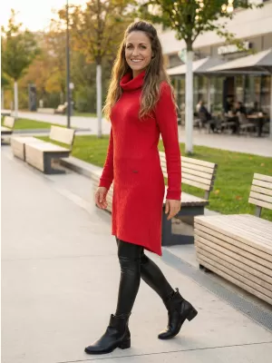 Rochie hanorac de dama KIXMI RIVA ROȘU