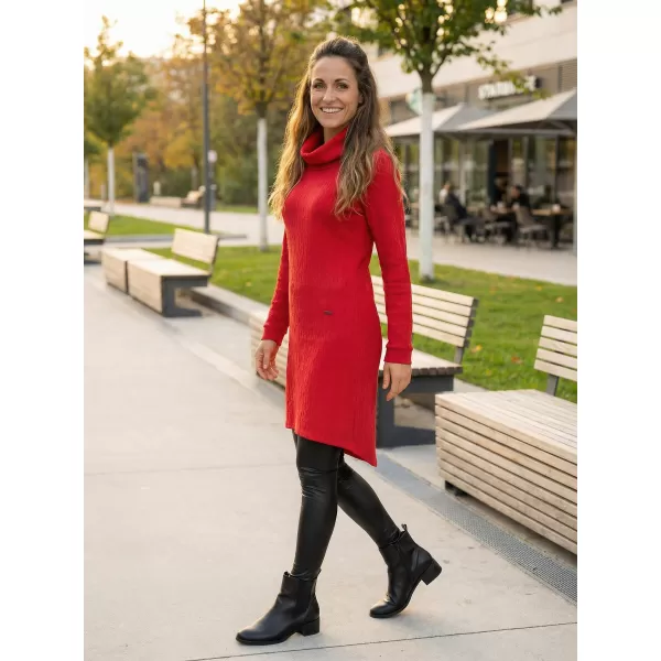  Rochie hanorac de dama KIXMI RIVA ROȘU 