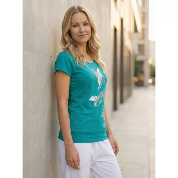  Tricou pentru femei ALTISPORT ALW178120 TURCOAZ ÎNCHIS 