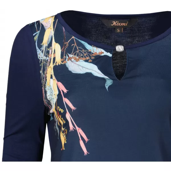  Tricou pentru femei KIXMI RENANA ALBASTRU INCHIS 