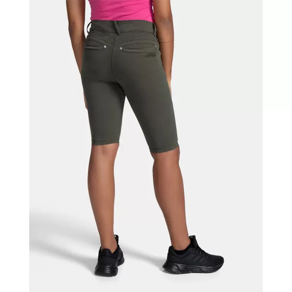  Pantaloni scurți de damă KILPI PARIVA-W TL0411KI VERDE ÎNCHIS 