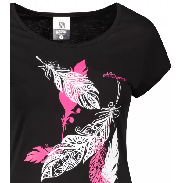  Tricou pentru femei ALTISPORT ALW178122 NEGRU ROZ 