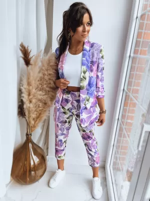 Pantalonii pentru doamne DSTREET FLOWER UY1470 VIOLET