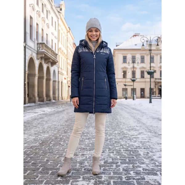  Palton de femei ALTISPORT BEVERLY ALBASTRU INCHIS 