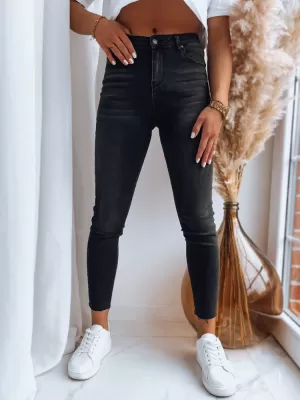 Pantalonii pentru doamne DSTREET JESSABELLE UY1527 NEGRU
